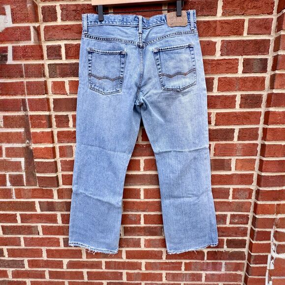 American Eagle Jeans Mens Size 33 Bootcut Y2K Distressed Grunge - Picture 2 of 16